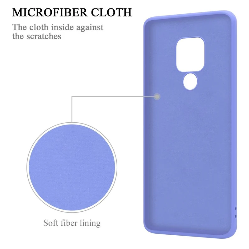 Cadorabo Hülle kompatibel mit Huawei MATE 20 Schutzhülle aus flexiblem TPU Silikon mit Ring
