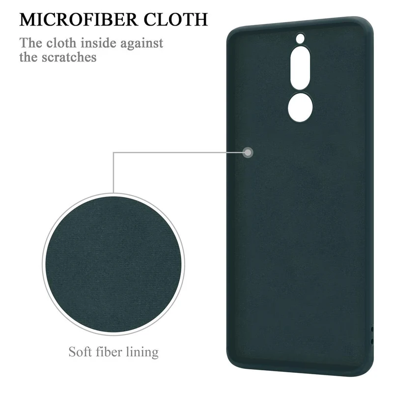 Cadorabo Hülle kompatibel mit Huawei MATE 10 LITE Schutzhülle aus flexiblem TPU Silikon mit Ring
