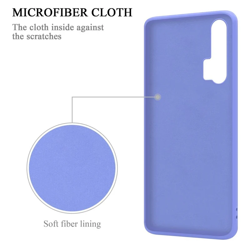 Cadorabo Hülle kompatibel mit Honor 20 PRO Schutzhülle aus flexiblem TPU Silikon mit Ring