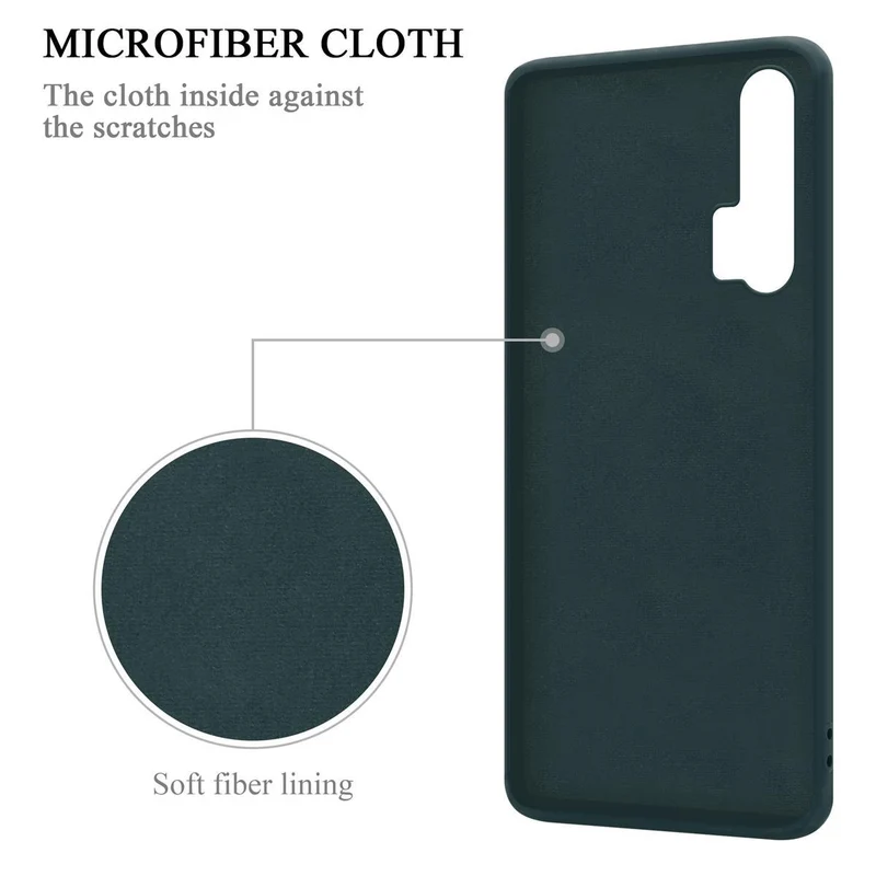 Cadorabo Hülle kompatibel mit Honor 20 PRO Schutzhülle aus flexiblem TPU Silikon mit Ring