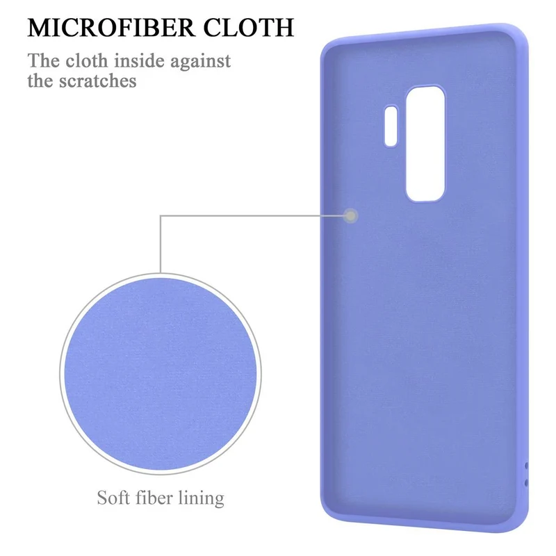 Cadorabo Hülle kompatibel mit Samsung Galaxy S9 PLUS Schutzhülle aus flexiblem TPU Silikon mit Ring