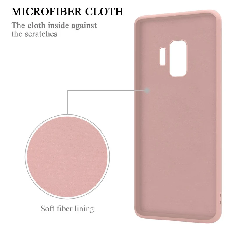Cadorabo Hülle kompatibel mit Samsung Galaxy S9 Schutzhülle aus flexiblem TPU Silikon mit Ring