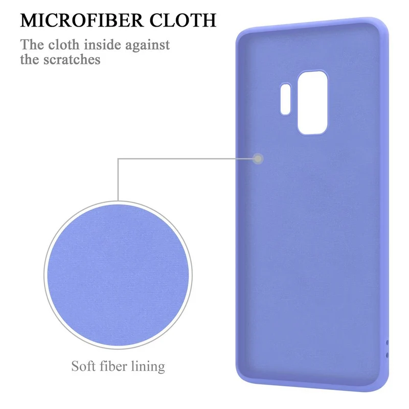 Cadorabo Hülle kompatibel mit Samsung Galaxy S9 Schutzhülle aus flexiblem TPU Silikon mit Ring