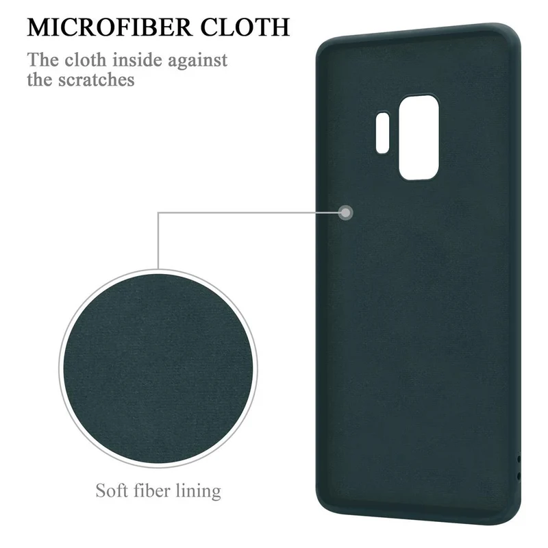 Cadorabo Hülle kompatibel mit Samsung Galaxy S9 Schutzhülle aus flexiblem TPU Silikon mit Ring