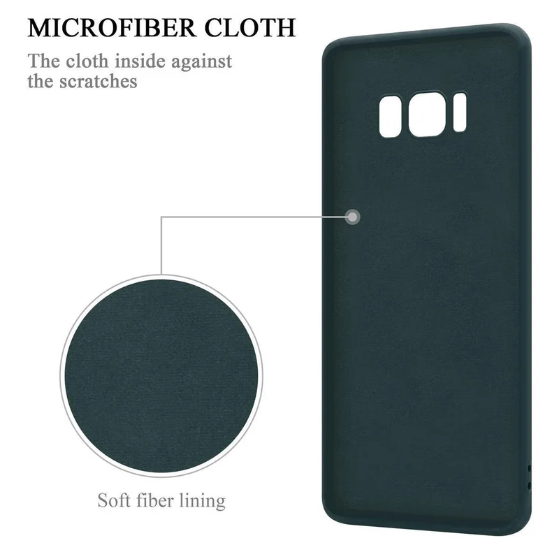 Cadorabo Hülle kompatibel mit Samsung Galaxy S8 PLUS Schutzhülle aus flexiblem TPU Silikon mit Ring