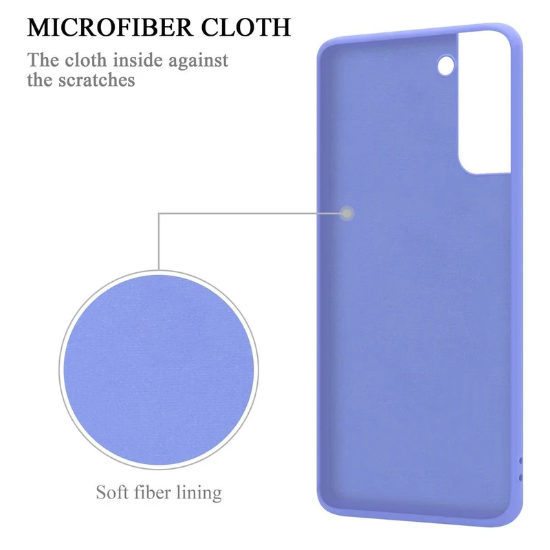 Cadorabo Hülle kompatibel mit Samsung Galaxy S21 PLUS Schutzhülle aus flexiblem TPU Silikon mit Ring