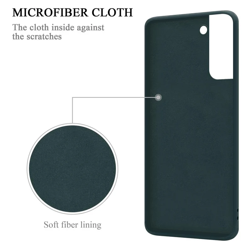 Cadorabo Hülle kompatibel mit Samsung Galaxy S21 PLUS Schutzhülle aus flexiblem TPU Silikon mit Ring