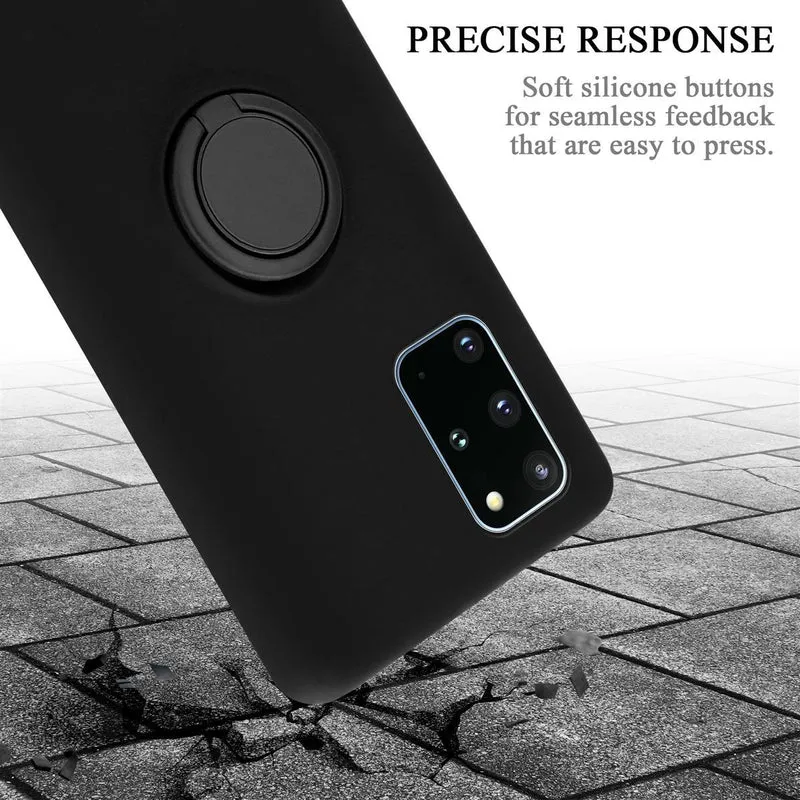 Cadorabo Hülle kompatibel mit Samsung Galaxy S20 PLUS Schutzhülle aus flexiblem TPU Silikon mit Ring