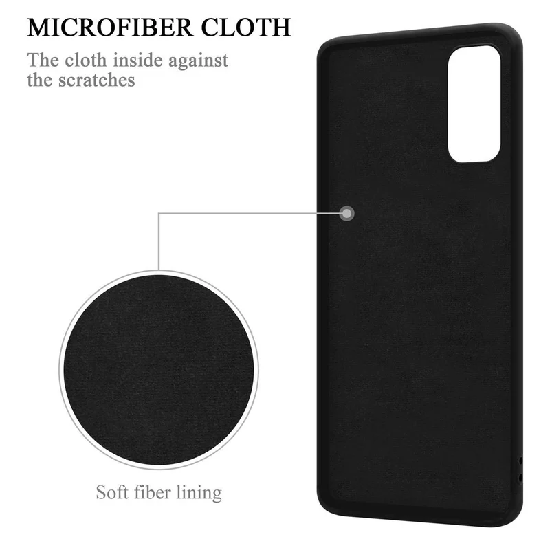 Cadorabo Hülle kompatibel mit Samsung Galaxy S20 Schutzhülle aus flexiblem TPU Silikon mit Ring