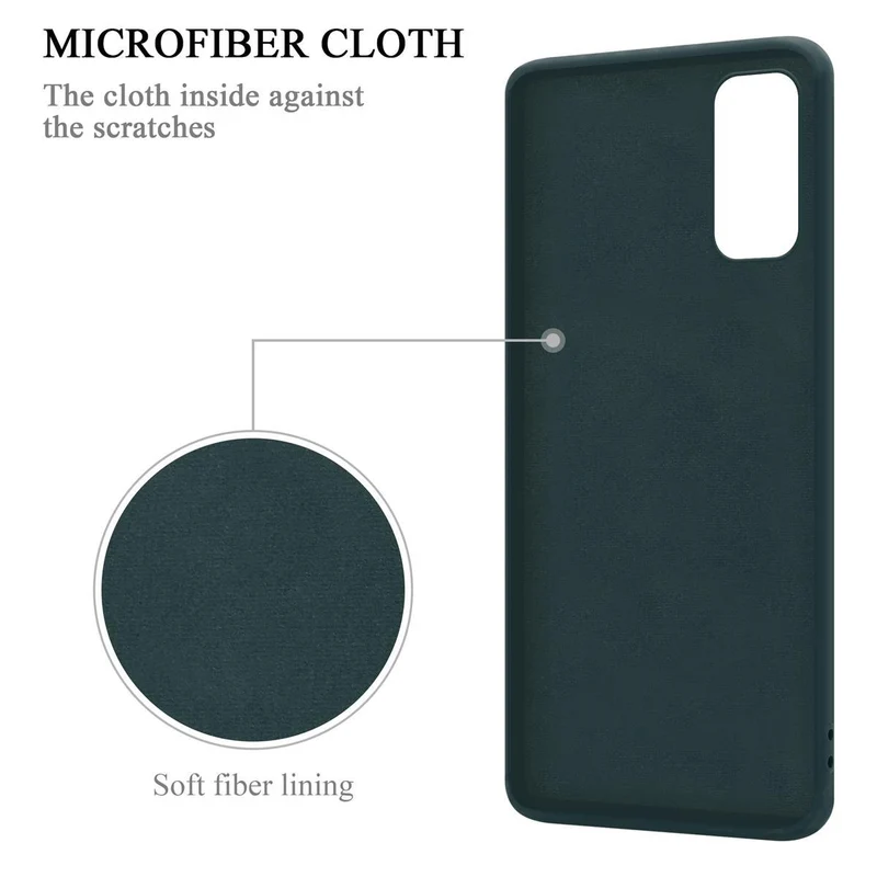 Cadorabo Hülle kompatibel mit Samsung Galaxy S20 Schutzhülle aus flexiblem TPU Silikon mit Ring