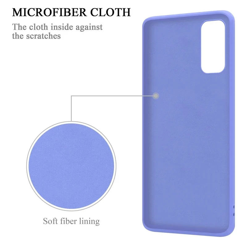 Cadorabo Hülle kompatibel mit Samsung Galaxy S20 FE Schutzhülle aus flexiblem TPU Silikon mit Ring