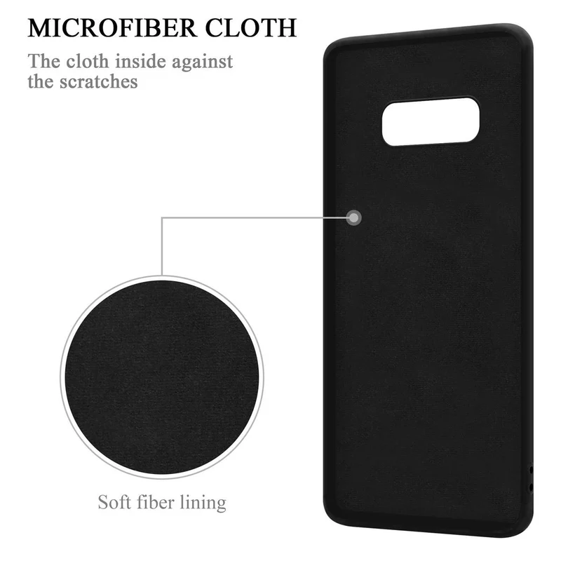 Cadorabo Hülle kompatibel mit Samsung Galaxy S10e Schutzhülle aus flexiblem TPU Silikon mit Ring