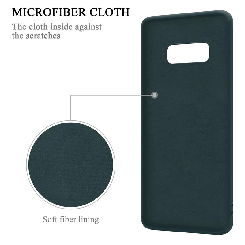 Cadorabo Hülle kompatibel mit Samsung Galaxy S10e Schutzhülle aus flexiblem TPU Silikon mit Ring