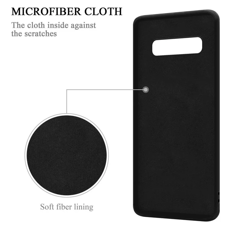 Cadorabo Hülle kompatibel mit Samsung Galaxy S10 4G Schutzhülle aus flexiblem TPU Silikon mit Ring