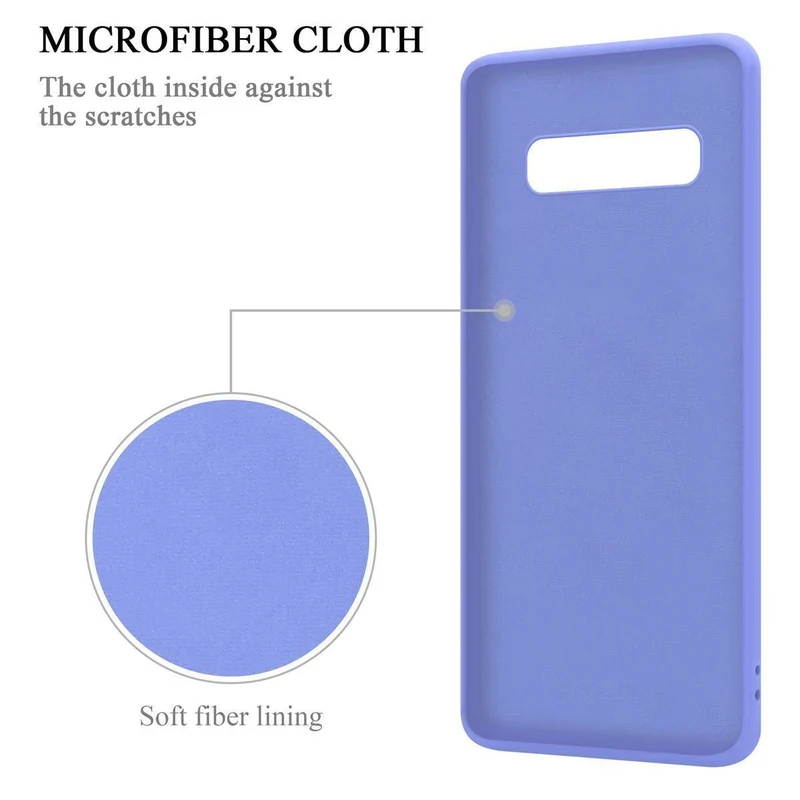 Cadorabo Hülle kompatibel mit Samsung Galaxy S10 4G Schutzhülle aus flexiblem TPU Silikon mit Ring