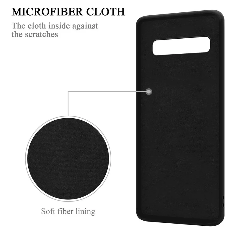 Cadorabo Hülle kompatibel mit Samsung Galaxy S10 5G Schutzhülle aus flexiblem TPU Silikon mit Ring