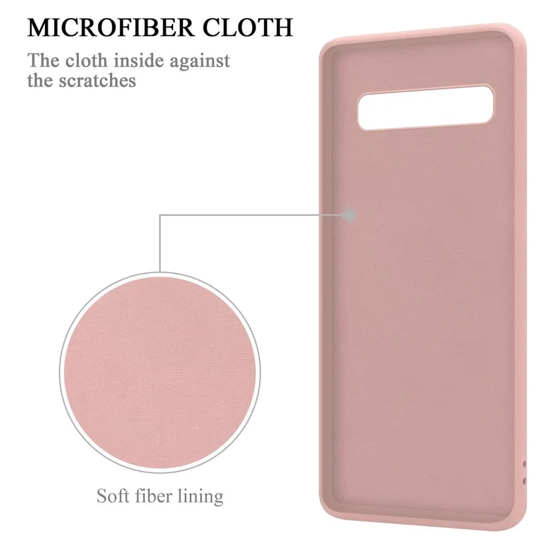 Cadorabo Hülle kompatibel mit Samsung Galaxy S10 5G Schutzhülle aus flexiblem TPU Silikon mit Ring