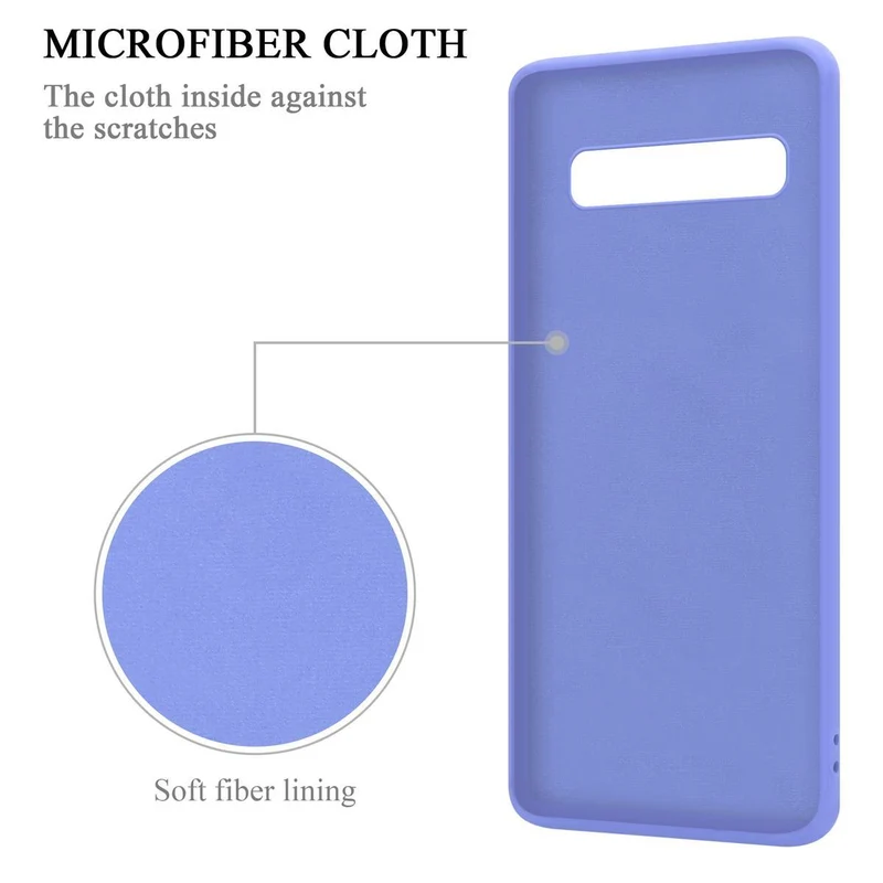 Cadorabo Hülle kompatibel mit Samsung Galaxy S10 5G Schutzhülle aus flexiblem TPU Silikon mit Ring