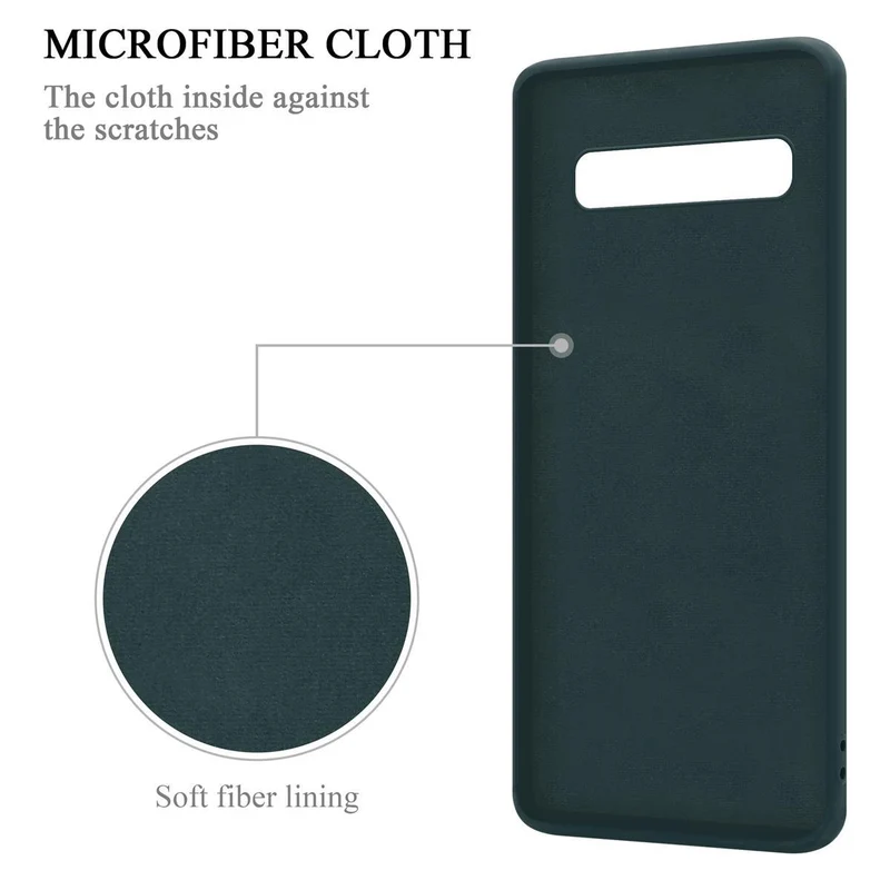 Cadorabo Hülle kompatibel mit Samsung Galaxy S10 5G Schutzhülle aus flexiblem TPU Silikon mit Ring
