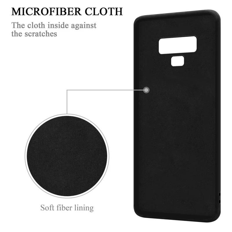 Cadorabo Hülle kompatibel mit Samsung Galaxy NOTE 9 Schutzhülle aus flexiblem TPU Silikon mit Ring