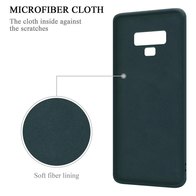 Cadorabo Hülle kompatibel mit Samsung Galaxy NOTE 9 Schutzhülle aus flexiblem TPU Silikon mit Ring