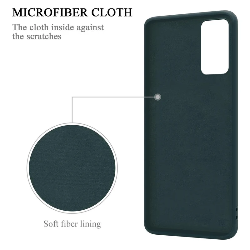Cadorabo Hülle kompatibel mit Samsung Galaxy NOTE 20 Schutzhülle aus flexiblem TPU Silikon mit Ring
