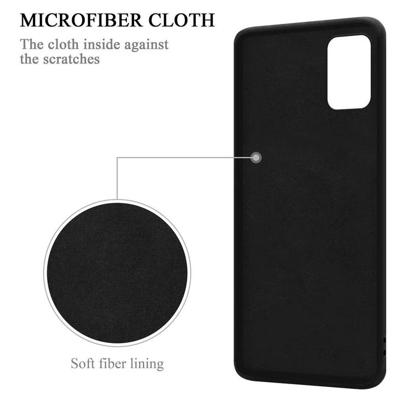 Cadorabo Hülle kompatibel mit Samsung Galaxy A71 5G Schutzhülle aus flexiblem TPU Silikon mit Ring