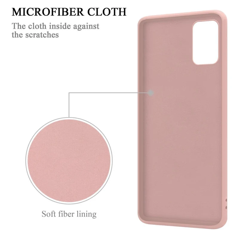 Cadorabo Hülle kompatibel mit Samsung Galaxy A71 5G Schutzhülle aus flexiblem TPU Silikon mit Ring