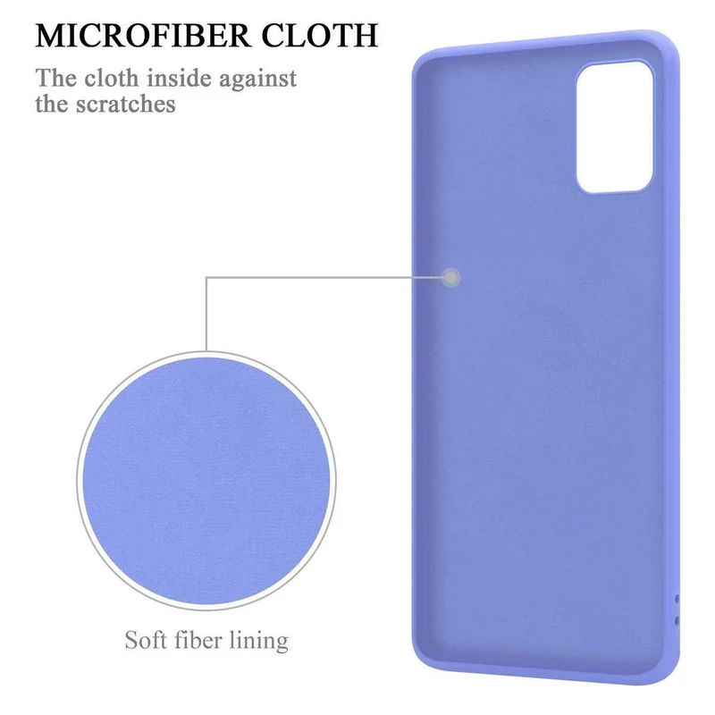 Cadorabo Hülle kompatibel mit Samsung Galaxy A71 5G Schutzhülle aus flexiblem TPU Silikon mit Ring
