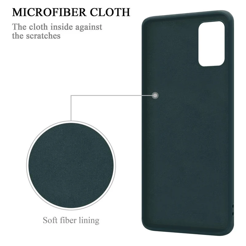 Cadorabo Hülle kompatibel mit Samsung Galaxy A71 5G Schutzhülle aus flexiblem TPU Silikon mit Ring