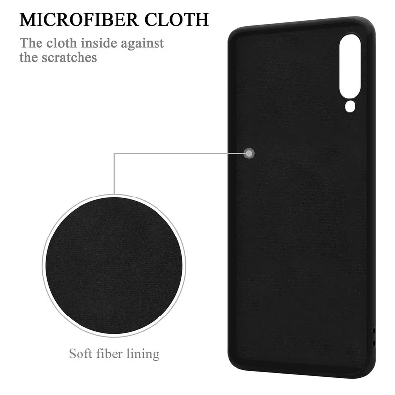 Cadorabo Hülle kompatibel mit Samsung Galaxy A70 / A70s Schutzhülle aus flexiblem TPU Silikon mit Ring