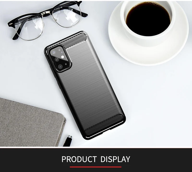 Cadorabo Hülle für Samsung Galaxy S20 Schutzhülle aus flexiblem TPU Silikon in Edelstahl-Karbonfaser Optik