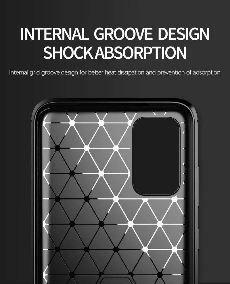 Cadorabo Hülle für Samsung Galaxy S20 Schutzhülle aus flexiblem TPU Silikon in Edelstahl-Karbonfaser Optik