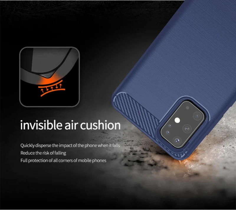 Cadorabo Hülle für Samsung Galaxy S20 Schutzhülle aus flexiblem TPU Silikon in Edelstahl-Karbonfaser Optik