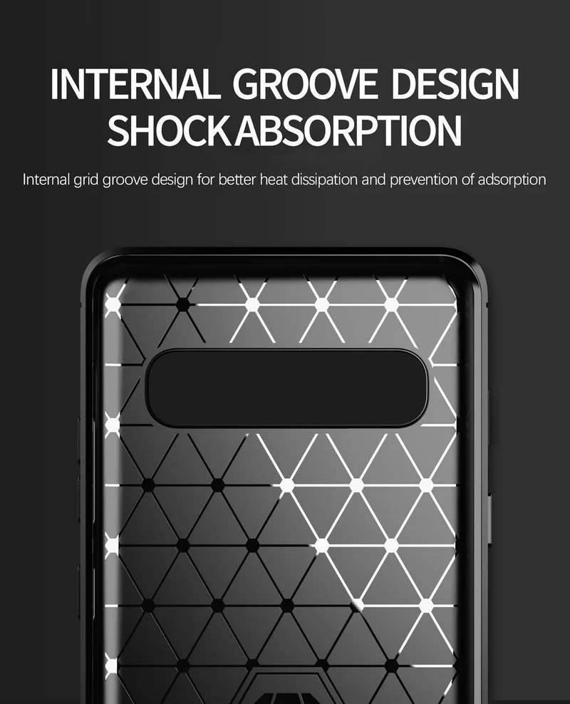Cadorabo Hülle für Samsung Galaxy S10 5G Schutzhülle aus flexiblem TPU Silikon in Edelstahl-Karbonfaser Optik