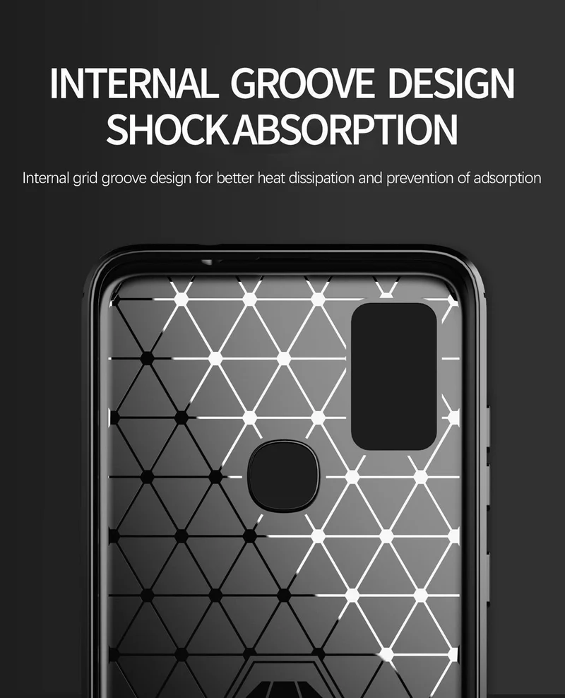 Cadorabo Hülle für Samsung Galaxy M51 Schutzhülle aus flexiblem TPU Silikon in Edelstahl-Karbonfaser Optik