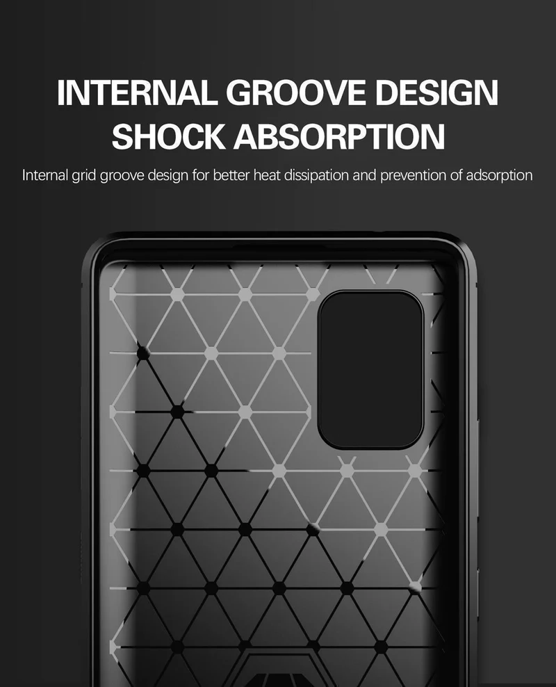 Cadorabo Hülle für Samsung Galaxy A71 5G Schutzhülle aus flexiblem TPU Silikon in Edelstahl-Karbonfaser Optik