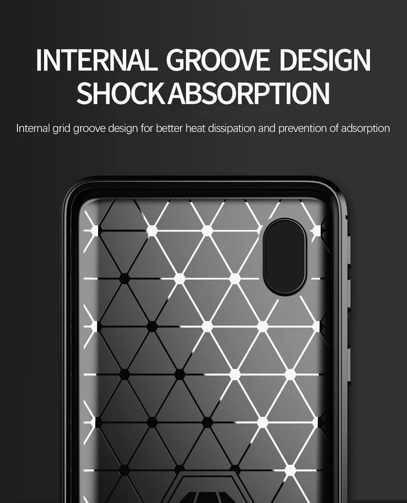 Cadorabo Hülle für Samsung Galaxy A10 / M10 Schutzhülle aus flexiblem TPU Silikon in Edelstahl-Karbonfaser Optik