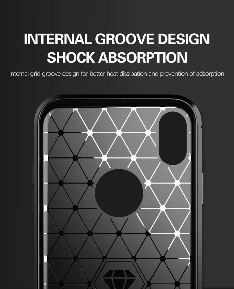 Cadorabo Hülle für Apple iPhone XR Schutzhülle aus flexiblem TPU Silikon in Edelstahl-Karbonfaser Optik