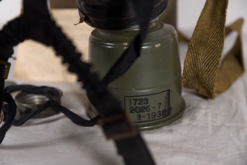 Französische Gasmaske aus dem 2. Weltkrieg