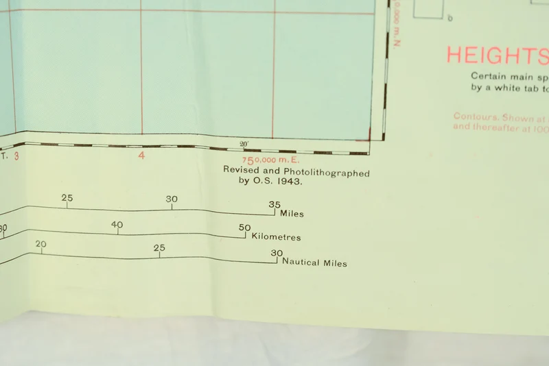 Militärische topografische Karte der USAAF von Udine 1943
