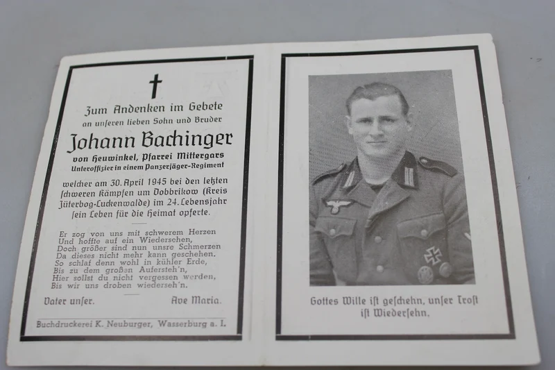 Sterbebilder Panzerjäger - Brandenburg 30