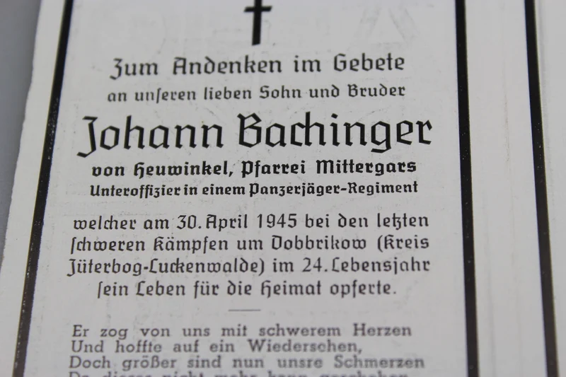 Sterbebilder Panzerjäger - Brandenburg 30