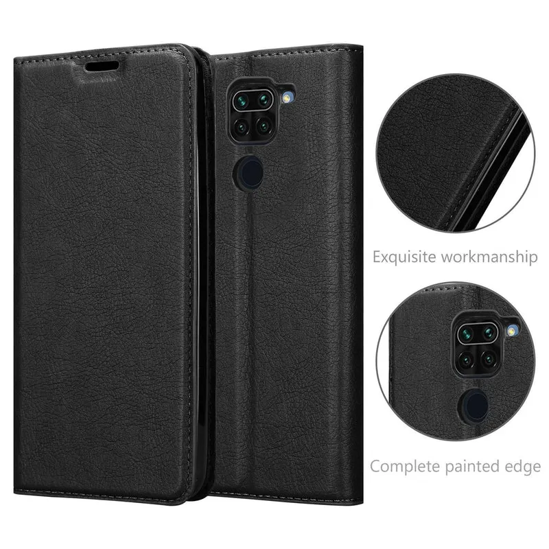 Cadorabo Hülle kompatibel mit Xiaomi RedMi NOTE 9 Schutzhülle mit Magnetverschluss, Standfunktion und Kartenfach