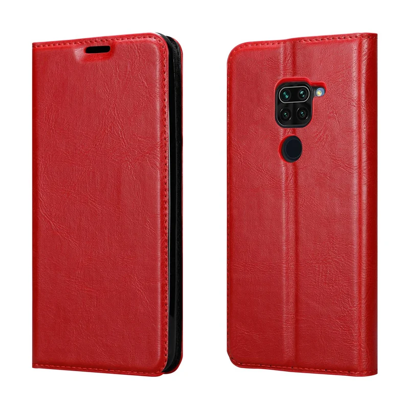 Cadorabo Hülle kompatibel mit Xiaomi RedMi NOTE 9 Schutzhülle mit Magnetverschluss, Standfunktion und Kartenfach