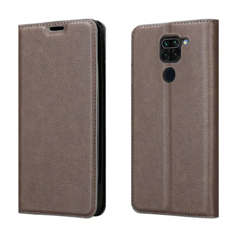 Cadorabo Hülle kompatibel mit Xiaomi RedMi NOTE 9 Schutzhülle mit Magnetverschluss, Standfunktion und Kartenfach