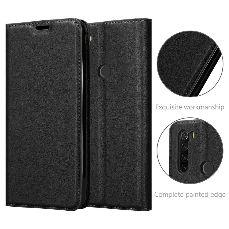 Cadorabo Hülle kompatibel mit Xiaomi RedMi NOTE 8T Schutzhülle mit Magnetverschluss, Standfunktion und Kartenfach