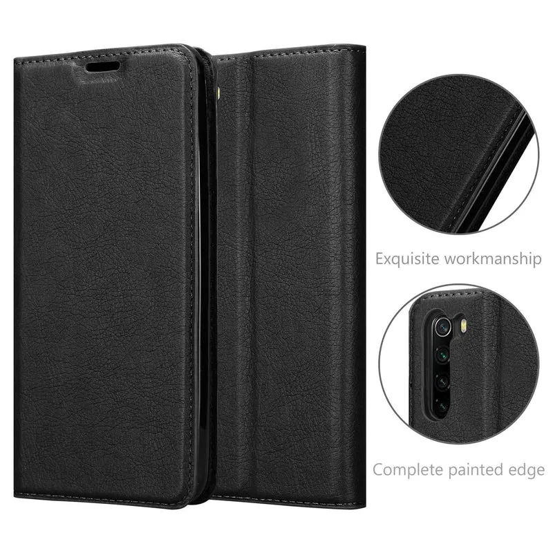 Cadorabo Hülle kompatibel mit Xiaomi RedMi NOTE 8 Schutzhülle mit Magnetverschluss, Standfunktion und Kartenfach