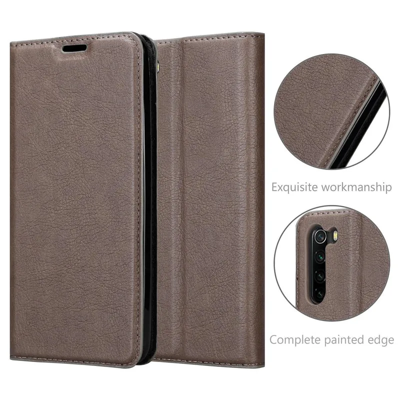 Cadorabo Hülle kompatibel mit Xiaomi RedMi NOTE 8 Schutzhülle mit Magnetverschluss, Standfunktion und Kartenfach