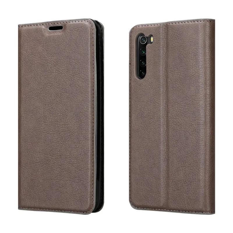 Cadorabo Hülle kompatibel mit Xiaomi RedMi NOTE 8 Schutzhülle mit Magnetverschluss, Standfunktion und Kartenfach